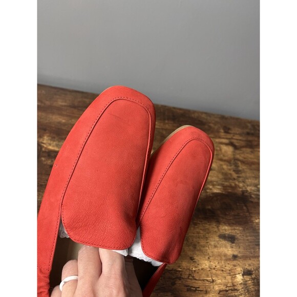 Eileen Fisher Women’s Loafers Size 8 Red Slip On Shoes Square Toe NWOB - Picture 8 of 10
